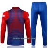 Sudadera De Entrenamiento Trajes FC Barcelona Cremallera De Cuarto 2021/22 Azul Rojo - Hombre